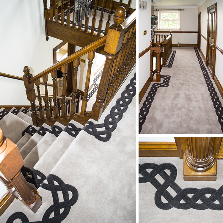 Bespoke Hand Tufted Wool Border Carpet Kings Interiors